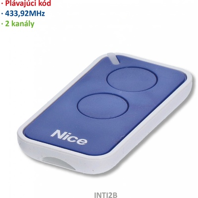 Vysielač ERA 2-kanálový, 433MHz, plávajúci kód, modrý