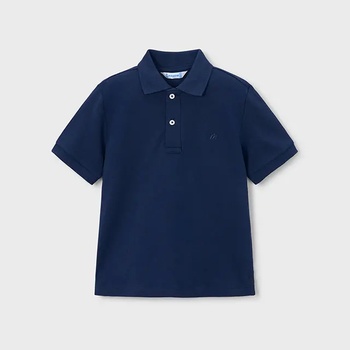 MAYORAL Поло тениска къс ръкав памук basic Морско син цвят за мини момче Mayoral