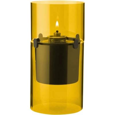 Svícen na čajovou svíčku LUCIE 17,5 cm, jantarová, Stelton