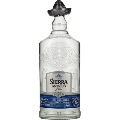 Sierra Antiquo Plata 100% de Agave 40% 0,7 l (čistá fľaša)