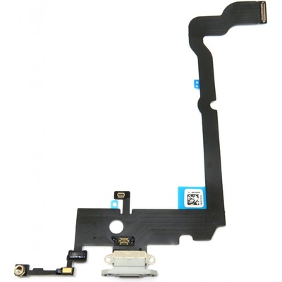 Apple iPhone Xs Max - Nabíjecí Konektor + Flex Kabel - barva bílá