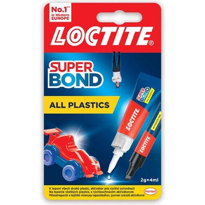 LOCTITE ЛЕПИЛО СЕКУНДНО loctite super bond all plastics 2г+4мл (2733065)