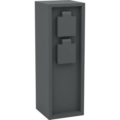 EGLO Градински стълб EGLO - PARK 5, 2 електрически контакта, IP54, 300 mm, антрацит (901031)