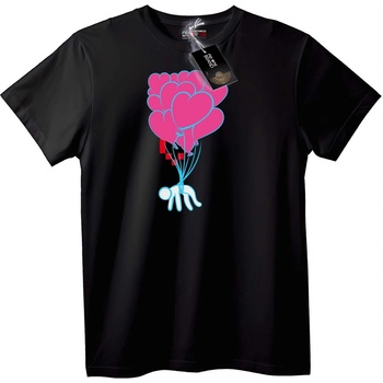NOONEBRAND Тениска Сърца Балони - S, Black