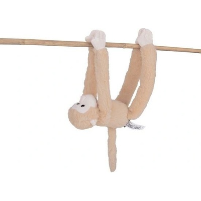 Závěsný maskot opice béžové barvy