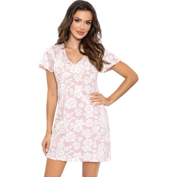 Donna Нощница Koszula-nocna-Rosalia-Pudrowy-RV-65140-Pudrowy Róż - Червен, размер S