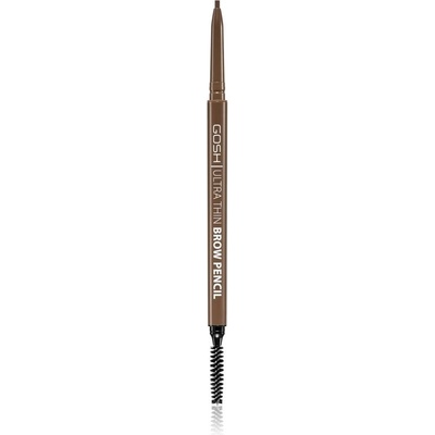 Gosh Ultra Thin precizní tužka na obočí s kartáčkem 002 Greybrown 0,35 g