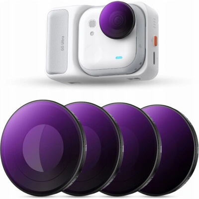 Kf Sada filtrů 4 ks 2v1 Nd/pl Nd8/pl Nd16/pl Nd32/pl Nd64/pl / Insta360 Go Ultra / Sku.1673 (SB11902)