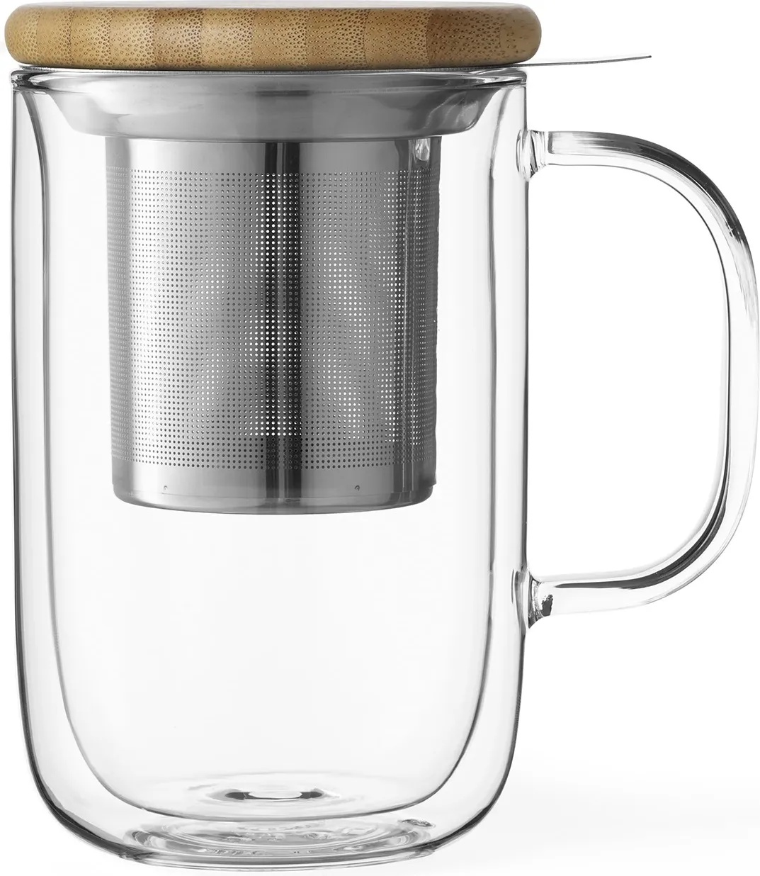 Viva Чаша за чай с инфузер BALANCE 500 ml, двустенни, стъкло, Viva Scandinavia (VS75300)
