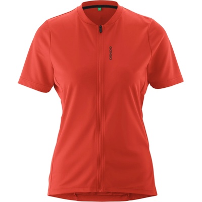 Gonso Дамска фланелка с къс ръкав за колоездене Gonso Women's Sitivo Jersey Green Cycling jersey - Paprika Flame - размер 36 (EU) (156-2901-0212)
