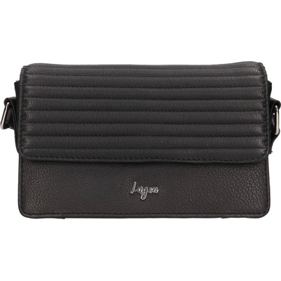 Lagen dámská kožená crossbody kabelka Livia černá