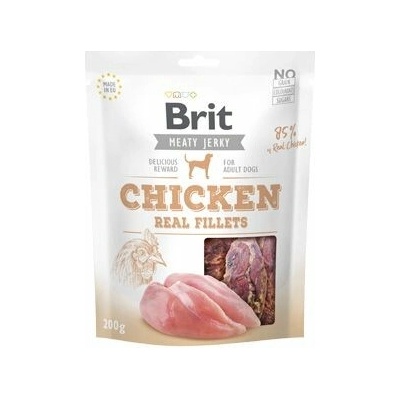 Brit maškrty Jerky Chicken Fillets 200 g