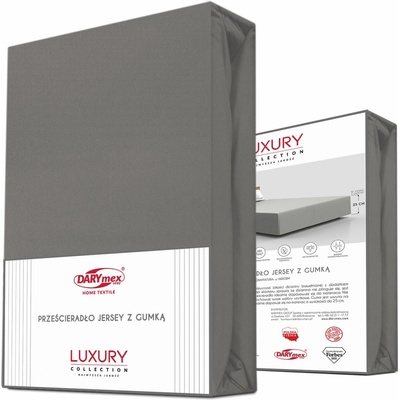 Darymex elastické jersey prostěradlo antracitové 90X200x30