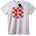 NOONEBRAND Тениска Ретро пиксел кръст - 2XL, White
