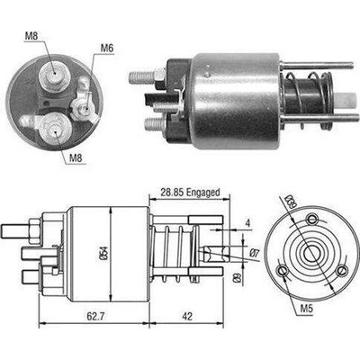 Elektromagnetický spínač, startér MAGNETI MARELLI 940113050453