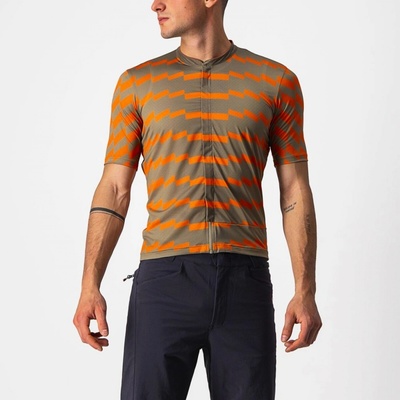 Castelli Unltd Sterrato SS CST-Unltd-Sterrato 353-olive-green/orange