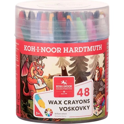 Koh-I-Noor voskové pastelky 48 farieb