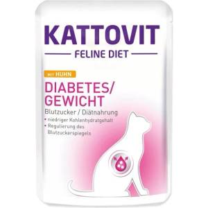 KATTOVIT Капсула Kattovit Diabetes/Gewicht пиле 85g (393-77019)