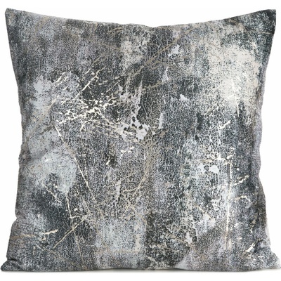 Takoy ESTER zo zamatu zdobená metalickým vzorom-HF-461110 45 x 45 cm