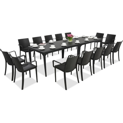 BICA Комплект за хранене в градината Oslo / Victoria 14 антрацит Bica (BC435ANTx2-14xBC351ANT)