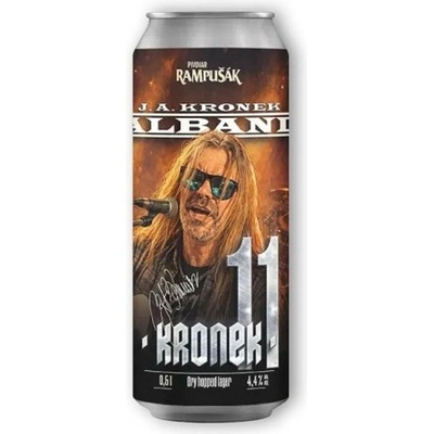 Rampušák 11 světlý ležák KRONEK 4,4 % 0,5 l (plech)