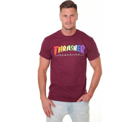 Thrasher Rainbow Mag Maroon