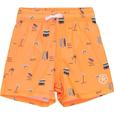Color Kids-Swim Shorts AOP-3520-Orange Pop