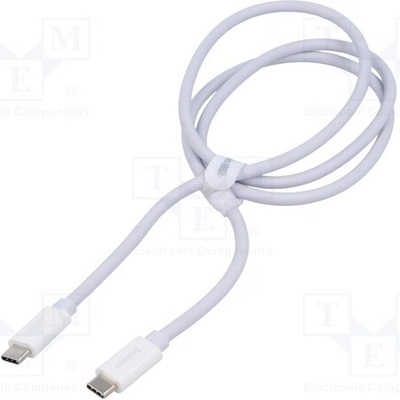 Baseus CB000065 High Speed,USB 2.0, USB C vidlice,z obou stran, 1m, bílý