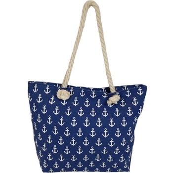 Синя плажна чанта с котви - Arila