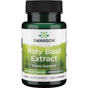 Swanson Holy Basil Extract, 400 mg, 60 капсули, Swanson (SWH144)