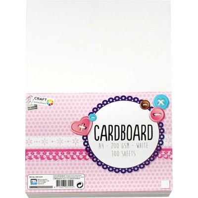 Kreatívny kartón Craft Sensations A4 White 100 listový
