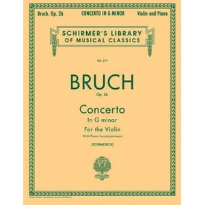 Concerto in G Minor, Op. 26: Schirmer Library of Classics Volume 217 (ISBN: 9781458426437)