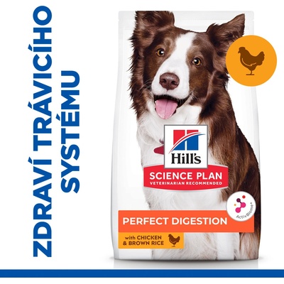 Hill's Science Plan Perfect Digestion pre stredné dospelé psy 14 kg