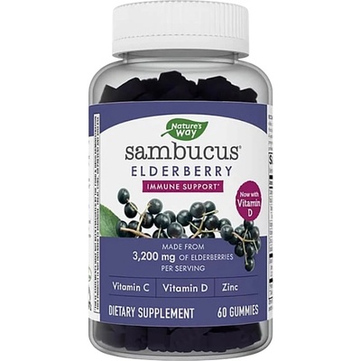 Nature's Way Sambucus Gummies, 60 желирани таблетки, Nature's Way (10486)