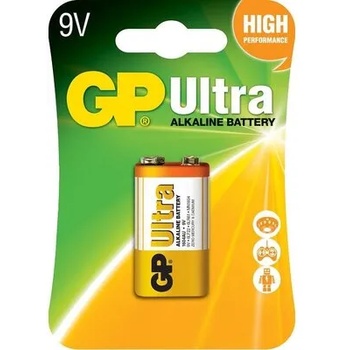 Image 1 of GP Batteries Алкална батерия gp ultra 6lf22 /6lr61/ /9v/ 1 бр. gp 1604u/1604au (gp-ba-1604au21-sb1)