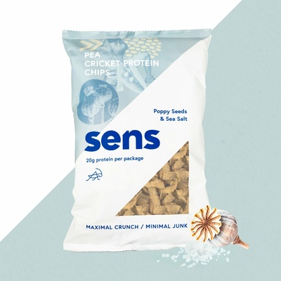 Sens Proteinové chipsy Mák & Mořská Sůl 4 x 80 g