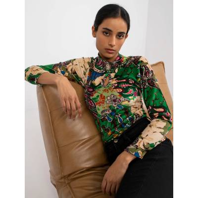 Blouse DHJ-BZ-6291-1.77P-brown Italy Moda