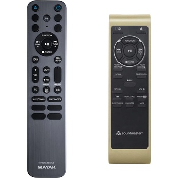 GENERAL Soundmaster nr545dab - метал и подсветка дистанционно управление дубликат (nr545dab)