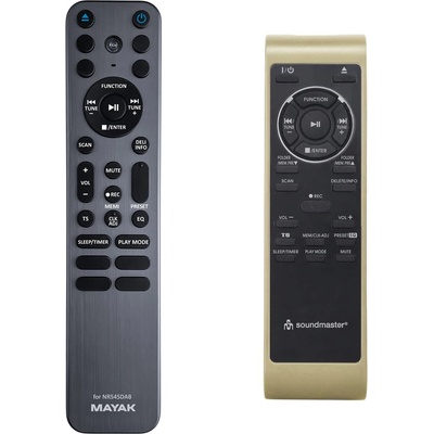 GENERAL Soundmaster nr545dab - метал и подсветка дистанционно управление дубликат (nr545dab)