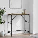 vidaXL Конзолна маса, дъб сонома, 75x32x75 см, инженерно дърво (834061)