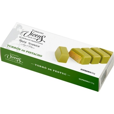 Torrons Vicens Pistáciový nugát v čokoládě 150 g