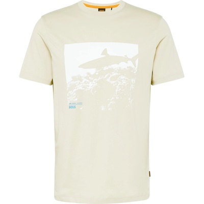 BOSS Тениска 'Sea horse' бежово, размер XL