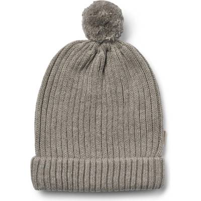 WHEAT Детска зимна шапка (beanie) Wheat Kid's Knitted Hat Alphie Beanie - Warm Grey Melange - размер 48-51 cm (904-2165-0311)