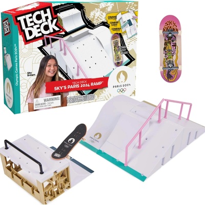 Tech Deck Fingerboard rampa SKY BROWN Paris 2024 s deskou