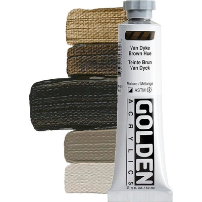 Golden Artist Colors Heavy Body АКРИЛНА боя Van Dyke Brown Hue 59 ml 1 бр (0001462-2)