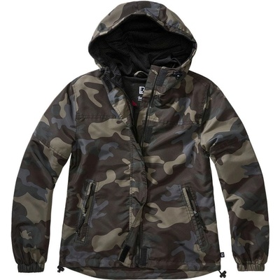 Brandit Windbreaker Ladies Summer Frontzip darkcamo