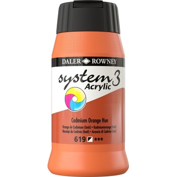 Image 1 of Daler-Rowney System3 АКРИЛНА боя Cadmium Orange Hue 500 ml 1 бр (129500619)