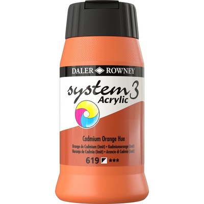 Daler-Rowney System3 АКРИЛНА боя Cadmium Orange Hue 500 ml 1 бр (129500619)