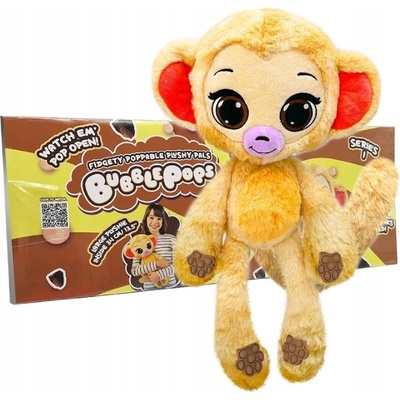 BUBBLE POPS VOŇAVÁ KAKAOVÁ OPIČKA ČOKOLÁDA ROSTE 34 cm