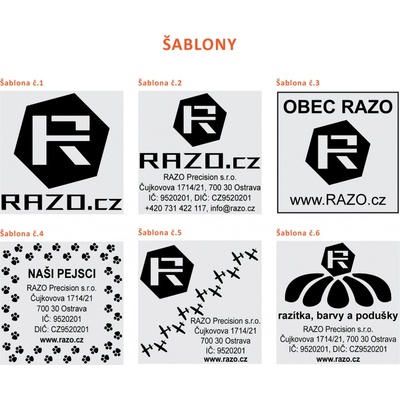 RAZO Štoček do razítka 42 x 42 mm (S-542; S-Q42; Q 43) – Zboží Živě